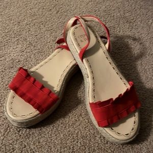 Crown and ivy red sandals
